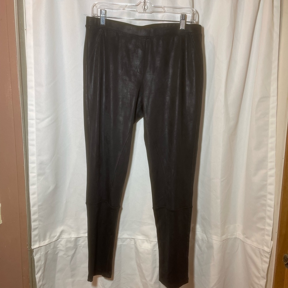 Soft Surroundings Faux Leather Leggings Size M